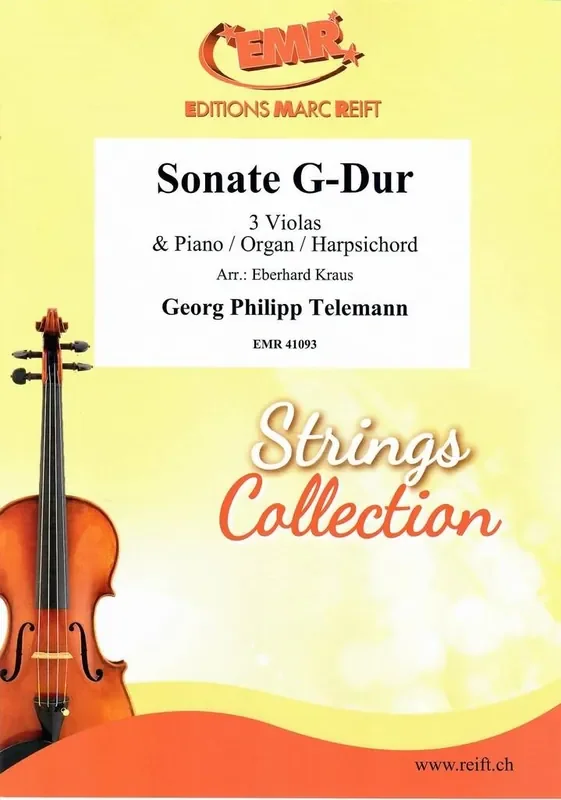 Georg Philipp Telemann Sonate G-Dur (Arr. Eberhard Kraus) Viola Ensemble