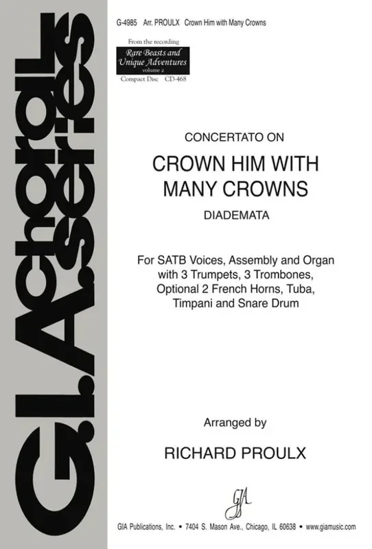 George J. Elvey Concertato on Crown Him with Many Crowns (Arr. Richard Proulx) Gemischter Chor mit Begleitung