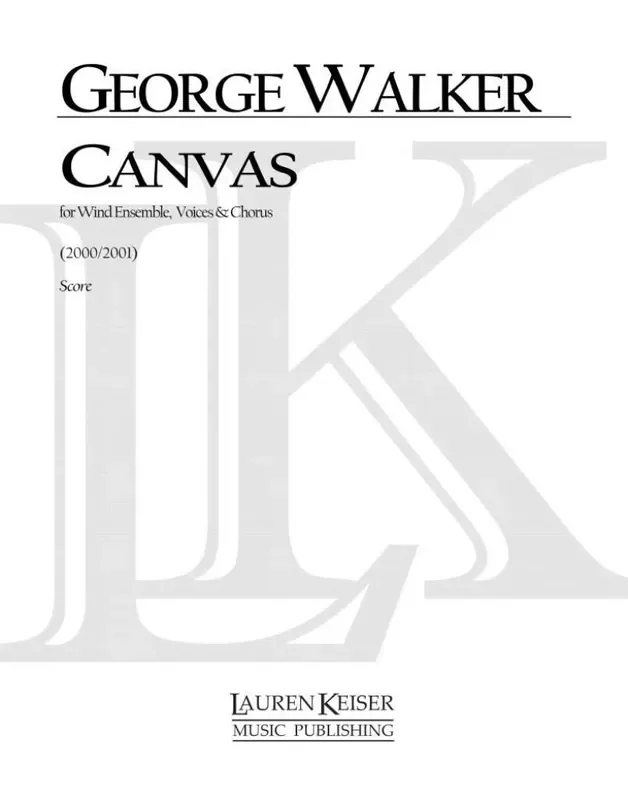 George Walker Canvas Gemischter Chor mit Ensemble