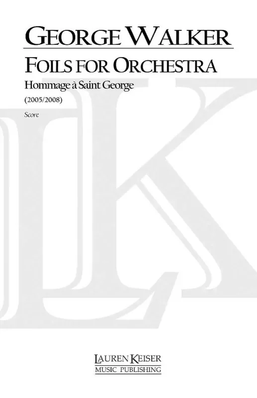 George Walker Hoopla A Touch of Glee Orchester