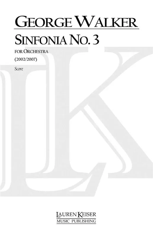 George Walker Sinfonia No. 3 Orchester