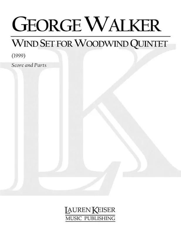 George Walker Wind Set for Woodwind Quintet Holzbläserensemble