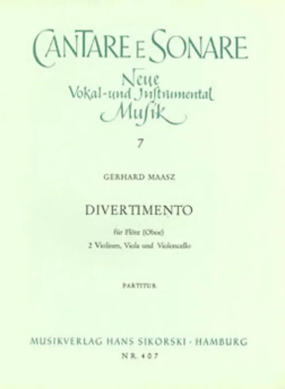 Gerhard Maasz Divertimento Kammerensemble