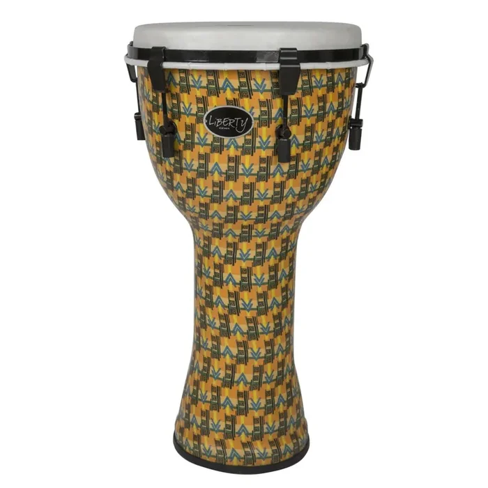 Gewa Djembé Liberty Series Mechanically Tuned Abstract Kente 12″