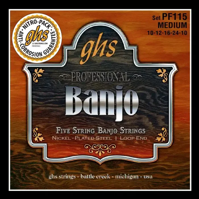 GHS PF115 5-Str. Banjo nickel M
