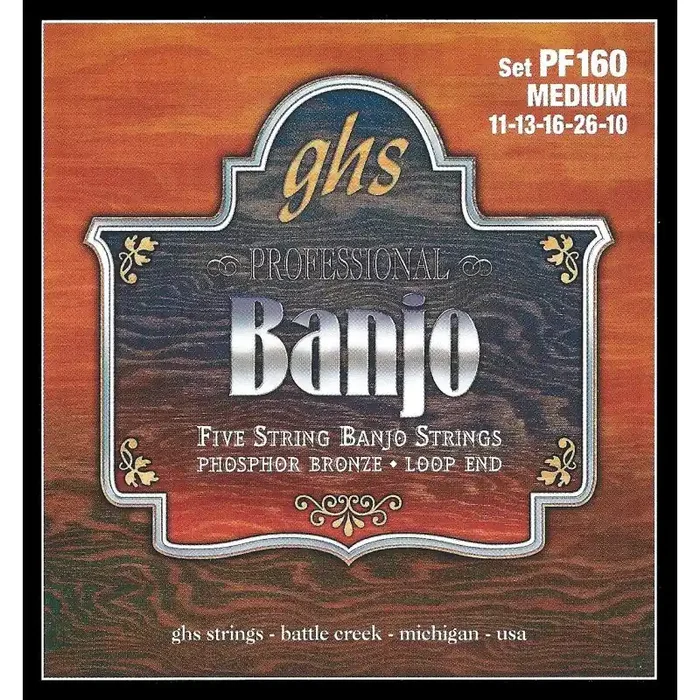 GHS PF160 5-string Banjo Ph. Bronze M