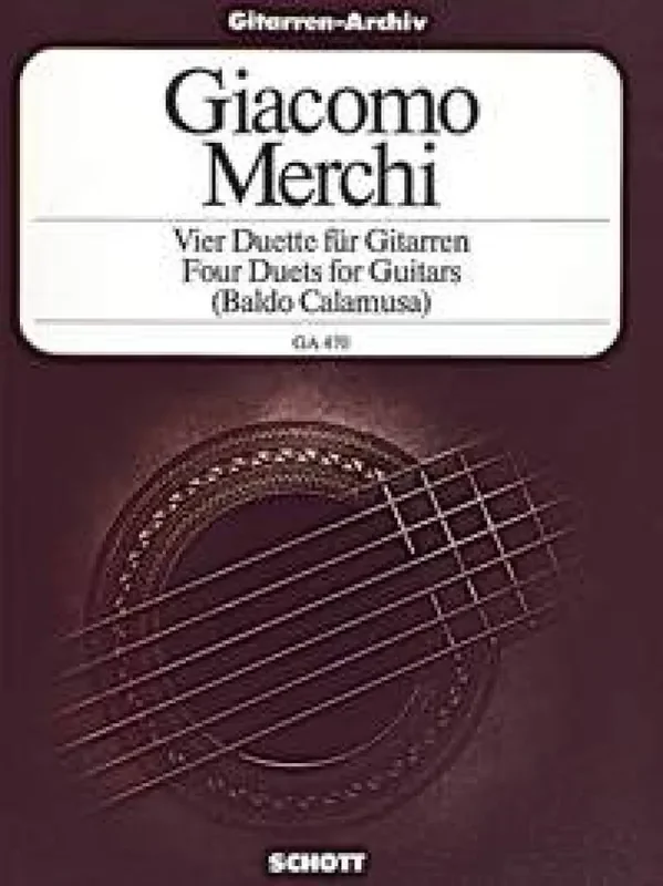 Giacomo Merchi Vier Duette op. 3 Gitarre Duett