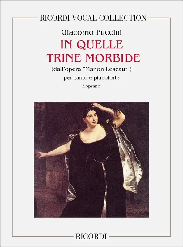 Giacomo Puccini Manon Lescaut In Quelle Trine Morbide Gesang mit Klavier