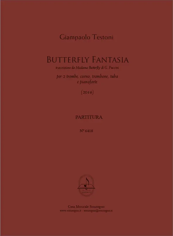 Giampaolo Testoni Butterfly Fantasia Blechbläser Ensemble