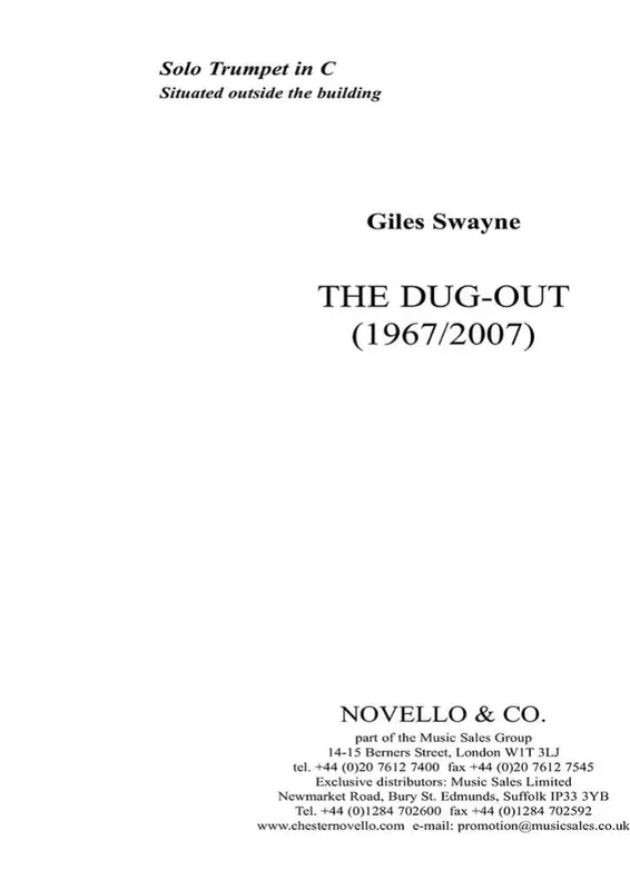 Giles Swayne The Dug-Out Op.2a (Trumpet) Trompete Solo
