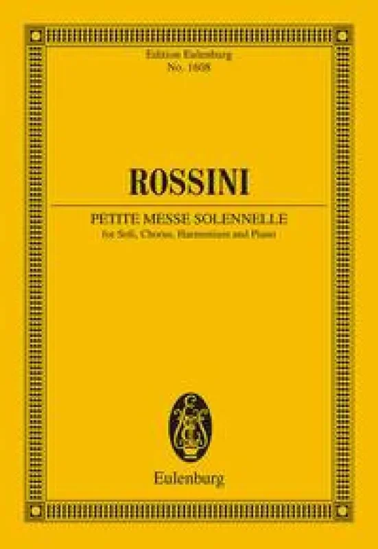 Gioachino Rossini Petite Messe Solennelle Gemischter Chor mit Klavier/Orgel
