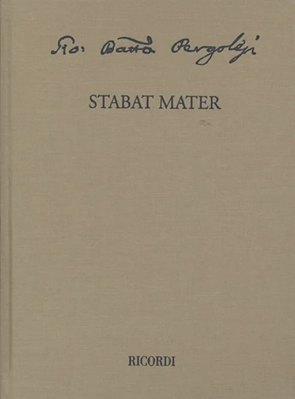 Giovanni Battista Pergolesi Stabat Mater Gesang mit sonstiger Begleitung