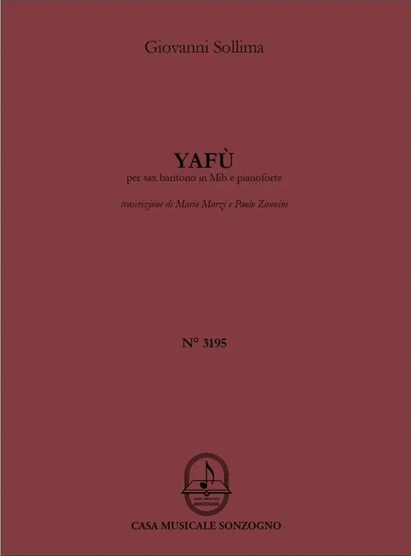 Giovanni Sollima Yafù Baritonsaxophon