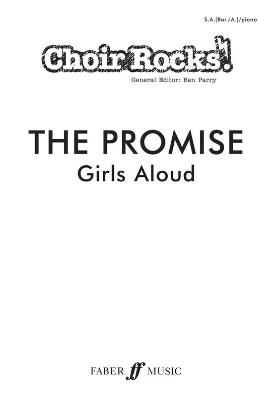 Girls Aloud The Promise Gemischter Chor mit Begleitung