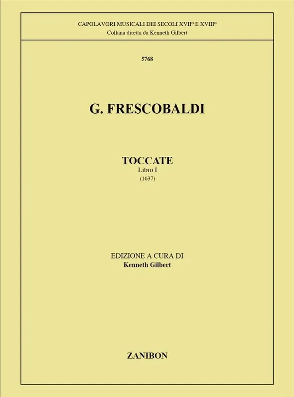 Girolamo Frescobaldi Toccate Per Clavicembalo Cembalo