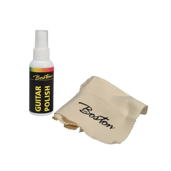 Gitaar onderhoudset, poetsmiddel en poetsdoek