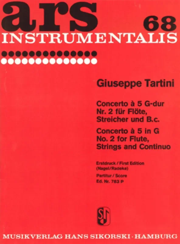 Giuseppe Tartini Concerto à 5 Nr. 2 Orchester mit Solo