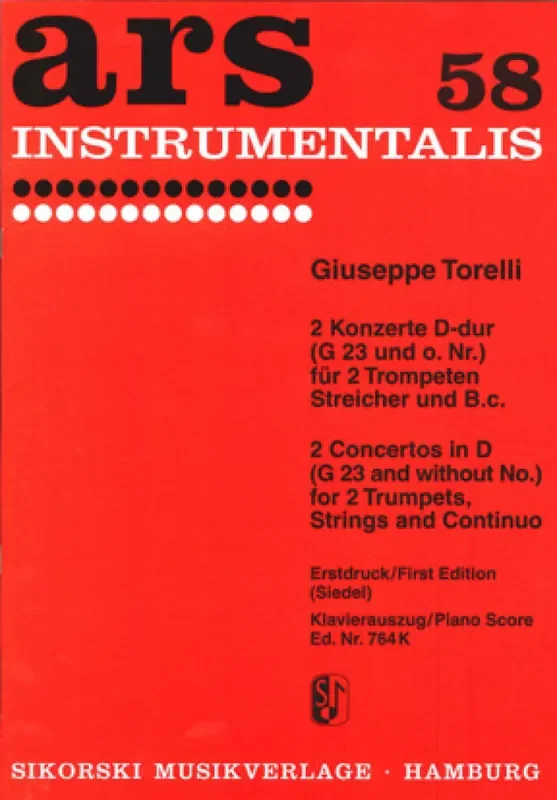 Giuseppe Torelli 2 Konzerte Kammerorchester