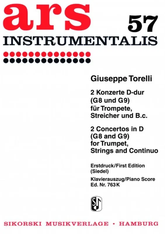 Giuseppe Torelli 2 Konzerte Streichorchester mit Solo
