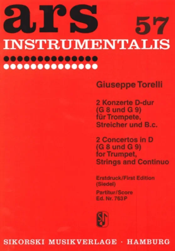 Giuseppe Torelli 2 Konzerte Streichorchester mit Solo