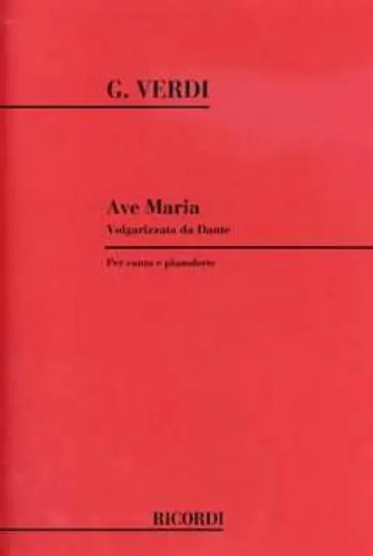Giuseppe Verdi Ave Maria Gesang mit Klavier