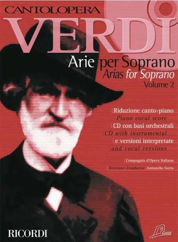 Giuseppe Verdi Cantolopera Verdi Arie Per Soprano 2 Gesang mit Klavier