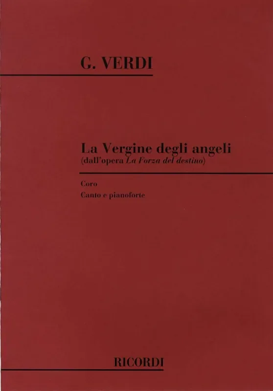 Giuseppe Verdi La Forza Del Destino La Vergine Degli Angeli Gesang mit Klavier
