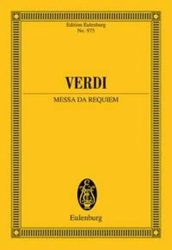 Giuseppe Verdi Requiem Gemischter Chor mit Ensemble