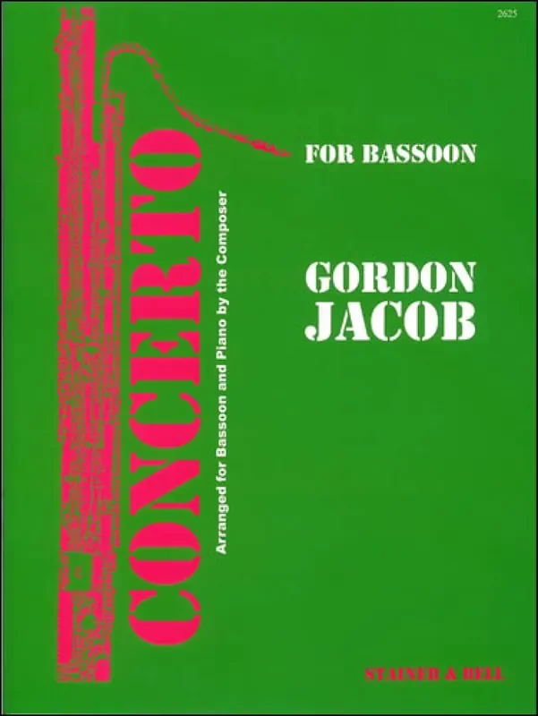 Gordon Jacob Concerto for Bassoon, Strings and Percussion Fagott mit Begleitung