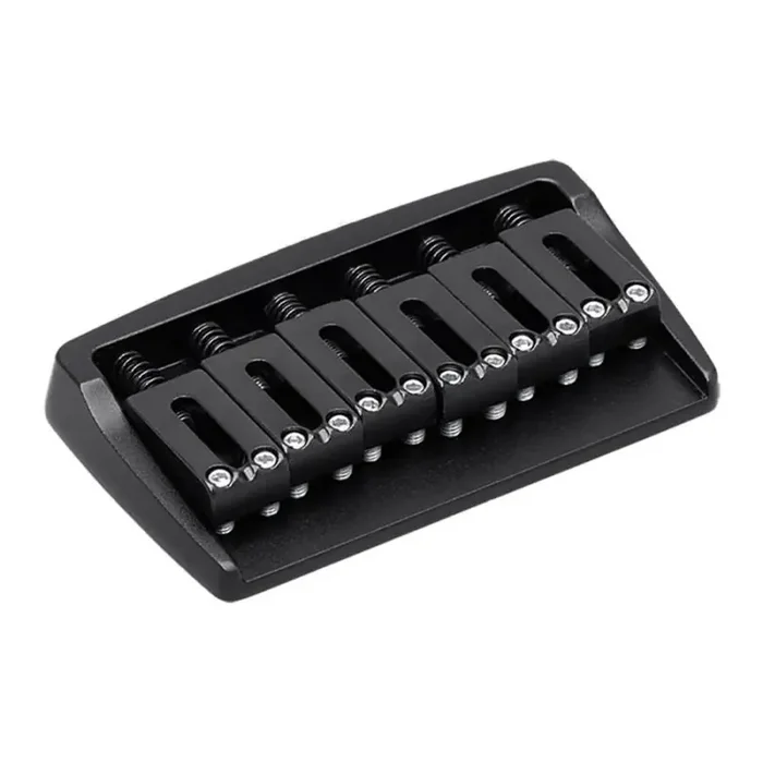 Gotoh bridge for e-guitar, 510 Series, pitch 10.5mm, steel saddles, black