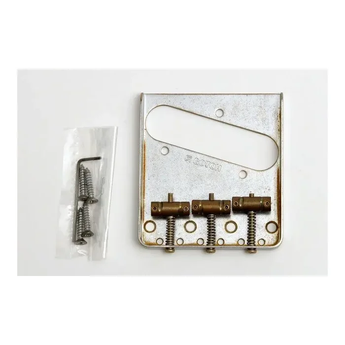 Gotoh BS-TC1 Relic Telecaster Bridge aged chrome