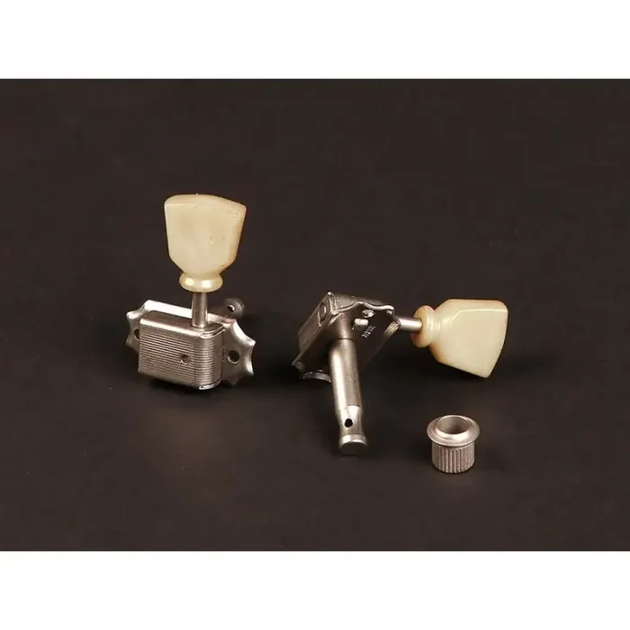 Gotoh Master Relic Collection machine heads for guitar, 3x left+3x right, ratio 1 15, aged keystone button, aged nickel