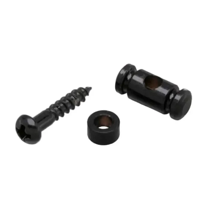 Gotoh RG15 string retainer with bushing and screw, black