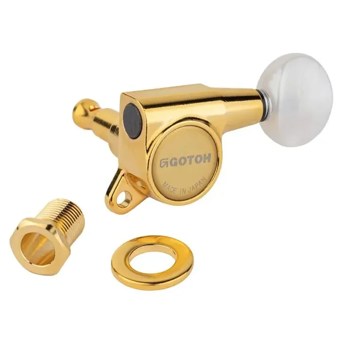 Gotoh SG381 machine heads with 05PW buttons, 6L, gold