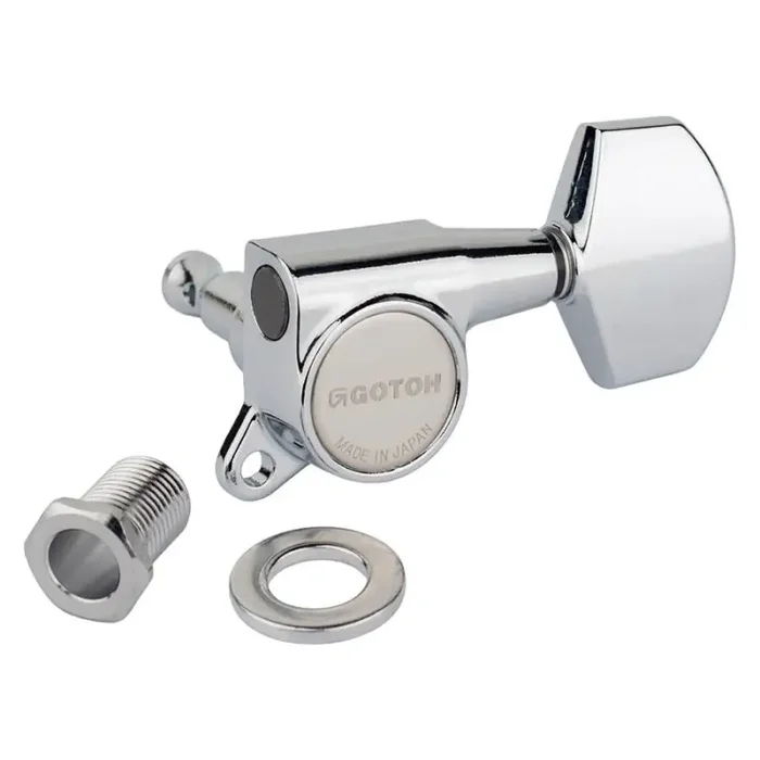 Gotoh SG381 machine heads with Magnum Lock and 01 buttons, 3L3R, chrome