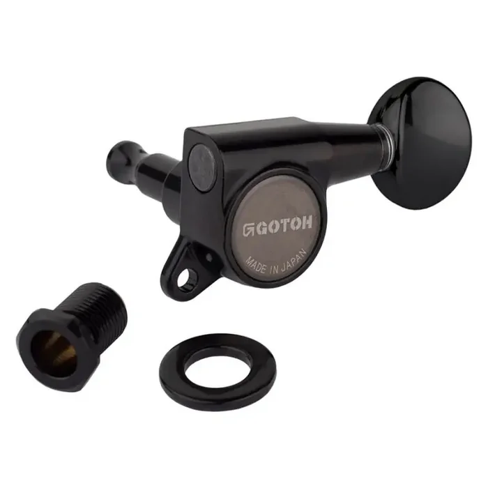 Gotoh SG381 machine heads with Magnum Lock and 05 buttons, 3L3R, black