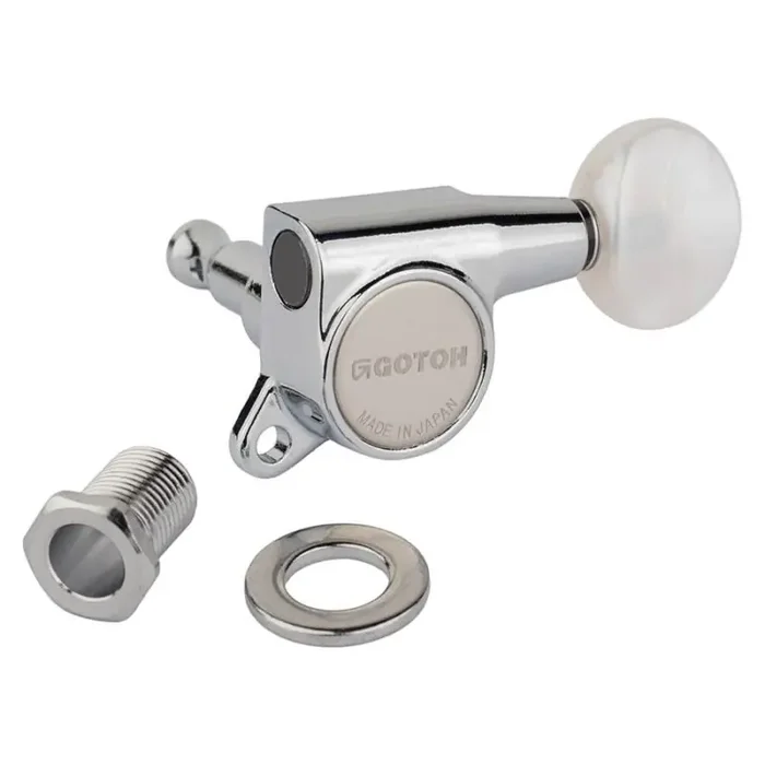Gotoh SG381 machine heads with Magnum Lock and 05PW buttons, 6L, chrome