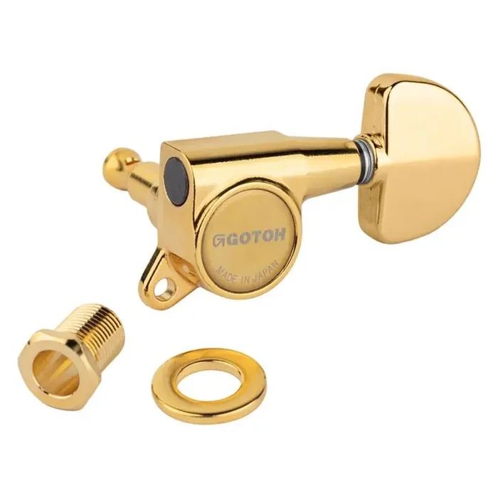 Gotoh SG381 machine heads with Magnum Lock and 20 buttons, 3L3R, gold