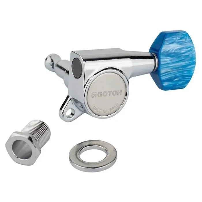 Gotoh SG381 machine heads with P9 buttons, 6L, chrome