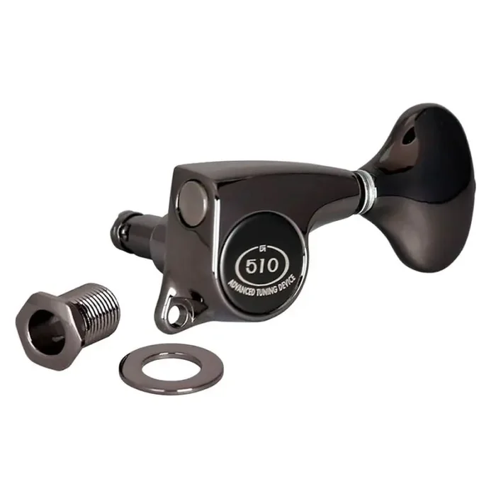 Gotoh SGL510 machine heads with L5 buttons, 3L3R, cosmo black