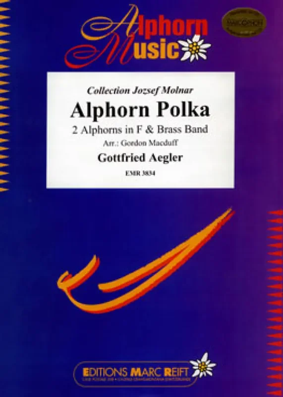 Gottfried Aegler Alphorn Polka (2 Alphorns in F Solo) Brass Band