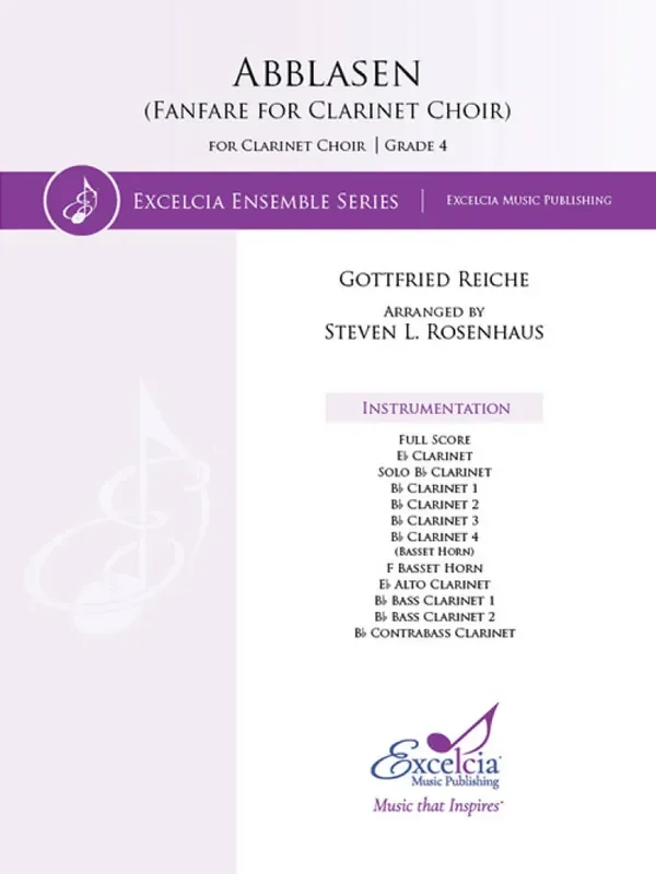 Gottfried Reiche Abblessen (Arr. Steven L. Rosenhaus) Klarinette Ensemble