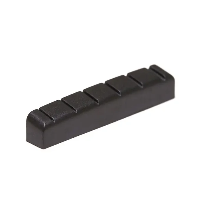 Graph Tech Black TUSQ XL LT-6642-10 – Acoustic/Electric Guitar Nut, Flat, Slotted, 1 21/32 length, 1/4 thick, 6-String – Luthier‘s Pack, 10 pcs.