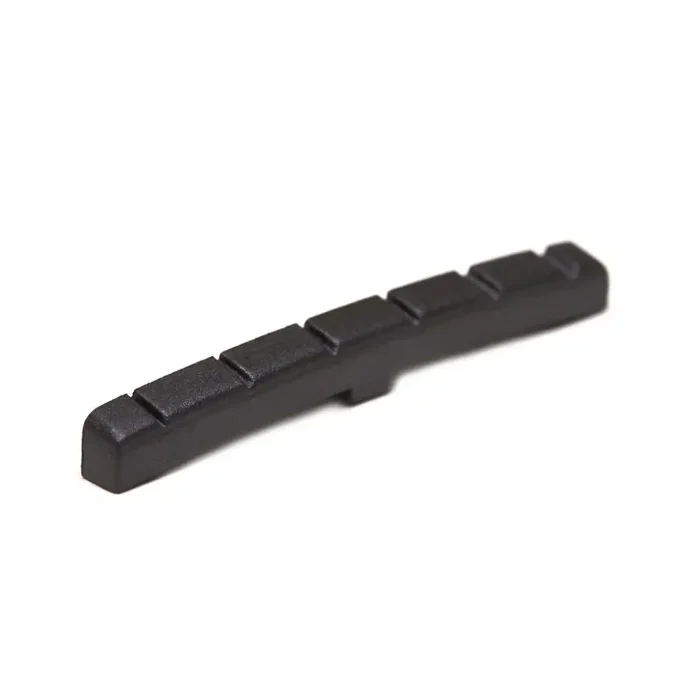 Graph Tech Black TUSQ XL PT-5000-00 – F- Style Electric Guitar Nut, Flat & Curved Bottom, Slotted