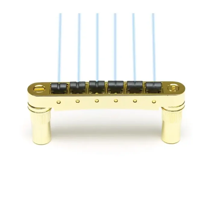 Graph Tech Ghost PN-8863-G0 – Loaded ResoMax NV2 Tune-O-Matic Bridge, 6 mm – Gold