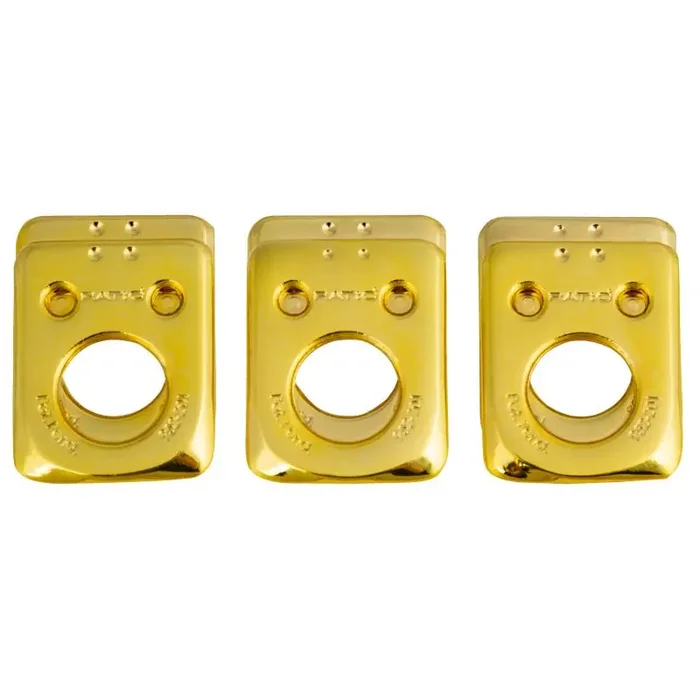 Graph Tech PRT-952-201-G0 Ratio InvisoMatch Mounting Plates, F-Style 2-Pin Hole (6 pcs.) – Gold