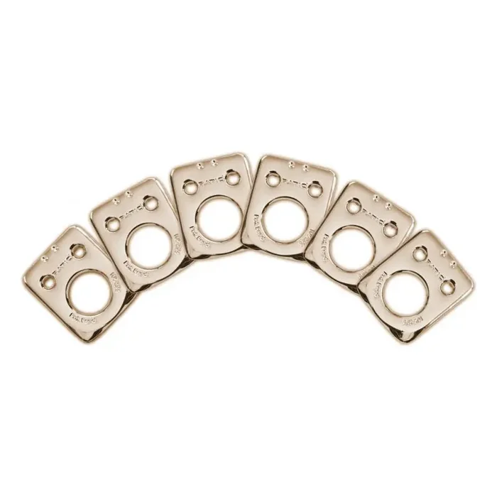 Graph Tech PRT-952-201-N0 Ratio InvisoMatch Mounting Plates, F-Style 2-Pin Hole (6 pcs.) – Nickel