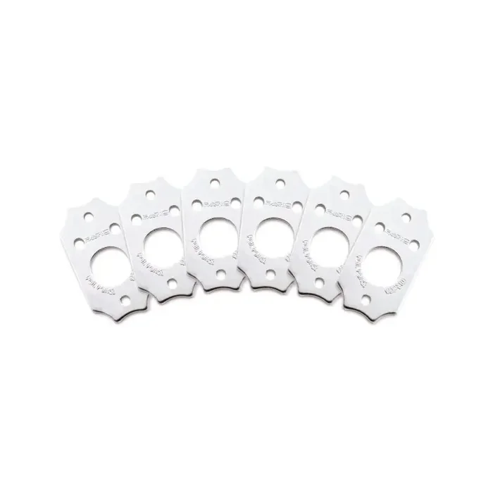 Graph Tech PRT-952-213-AL Ratio InvisoMatch Mounting Plates, G-Style Two Screw Hole (6 pcs.) – Aluminum