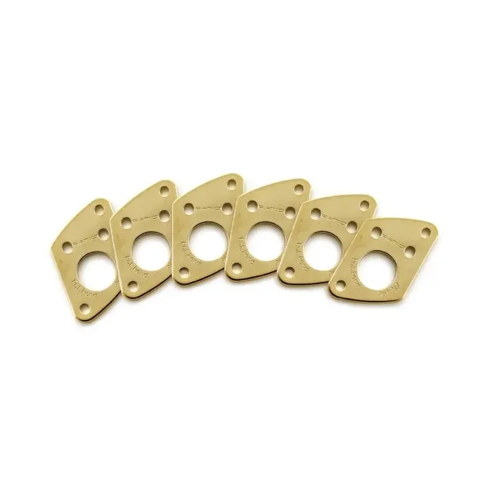 Graph Tech PRT-952-217-G0 Ratio InvisoMatch Mounting Plates, F-Style Screw Hole (6 pcs.) – Gold
