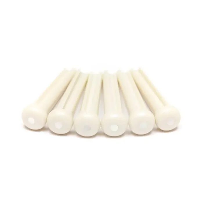 Graph Tech TUSQ LP-1142-60 – Traditional Style Bridge Pins, White, Mother of Pearl Inlay – Luthier‘s Pack, 60 pcs.